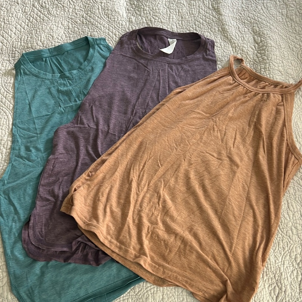 Muscle tanks - two different neck lines